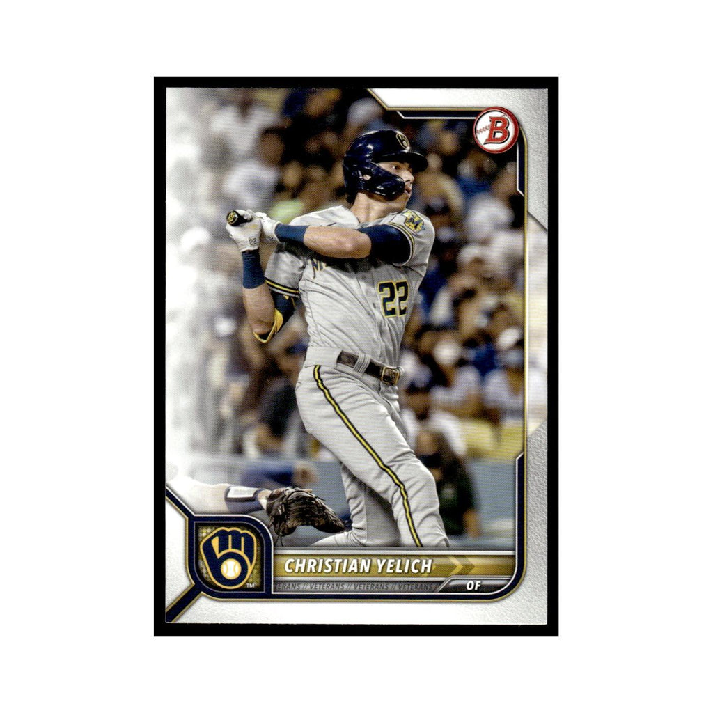 Christian Yelich 2022 Bowman #94 Milwaukee Brewers Baseball Card NM