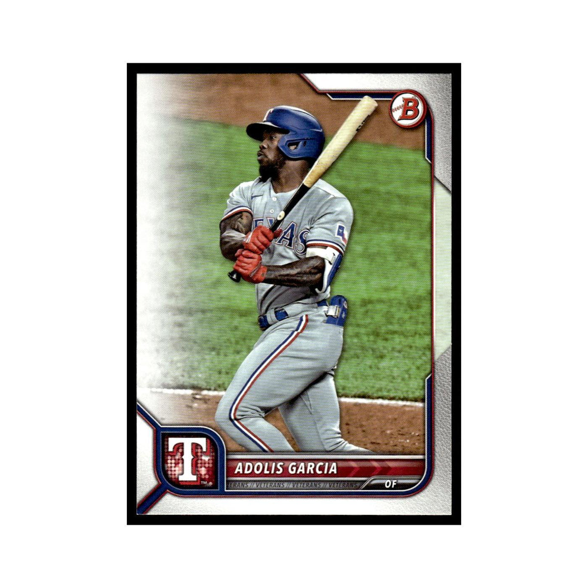 Adolis Garcia 2022 Bowman #53 Texas Rangers Baseball Card NM