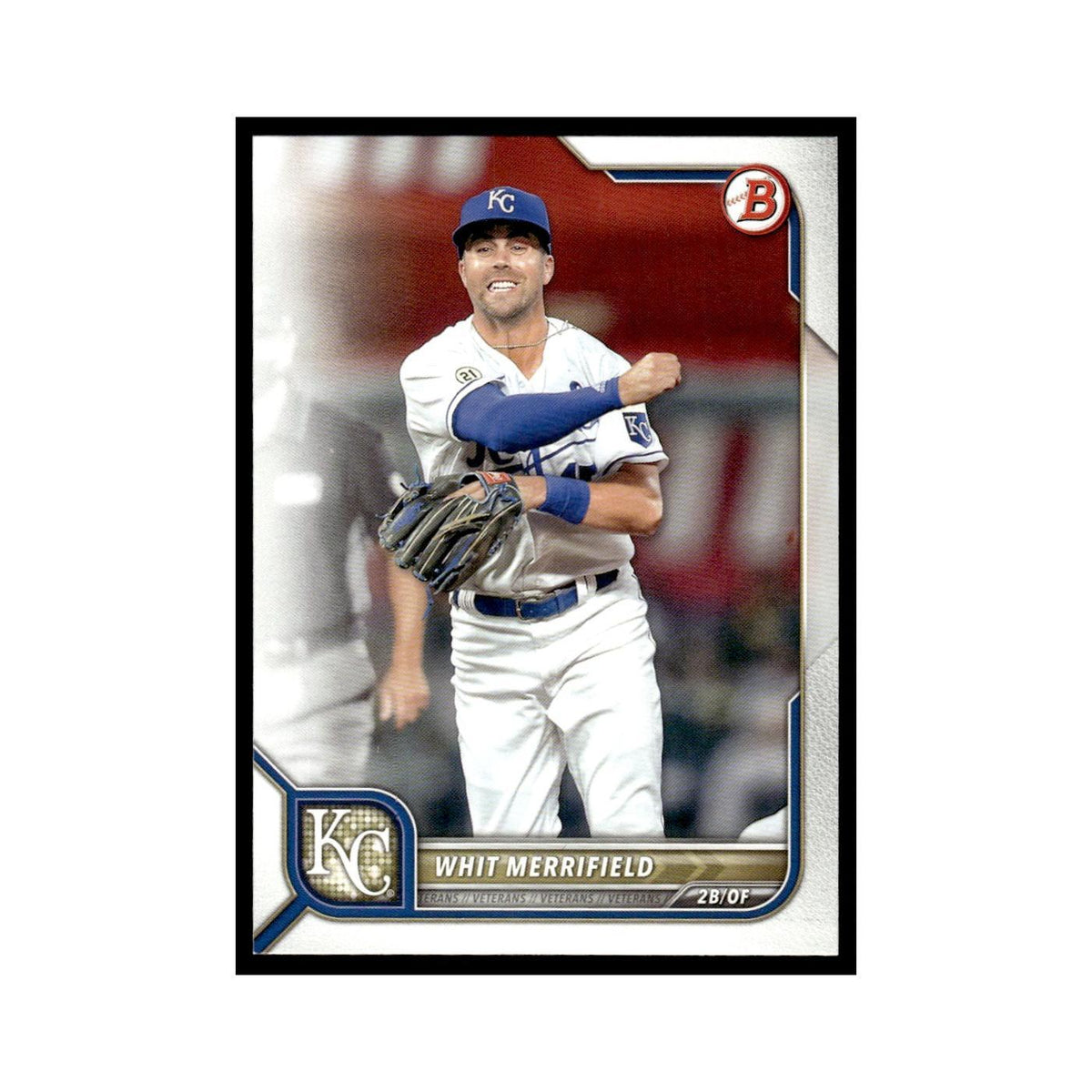 Whit Merrifield 2022 Bowman #42 Kansas City Royals Baseball Card NM