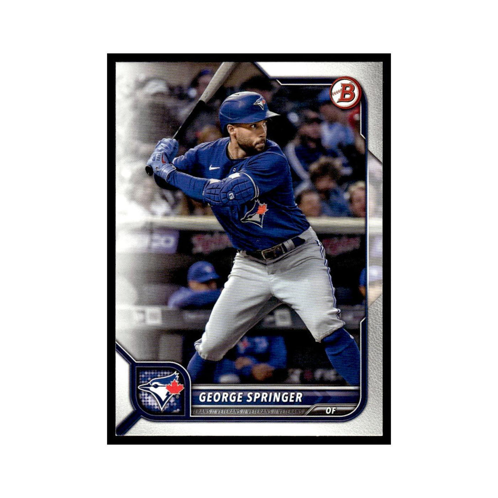 George Springer 2022 Bowman #63 Toronto Blue Jays Baseball Card NM