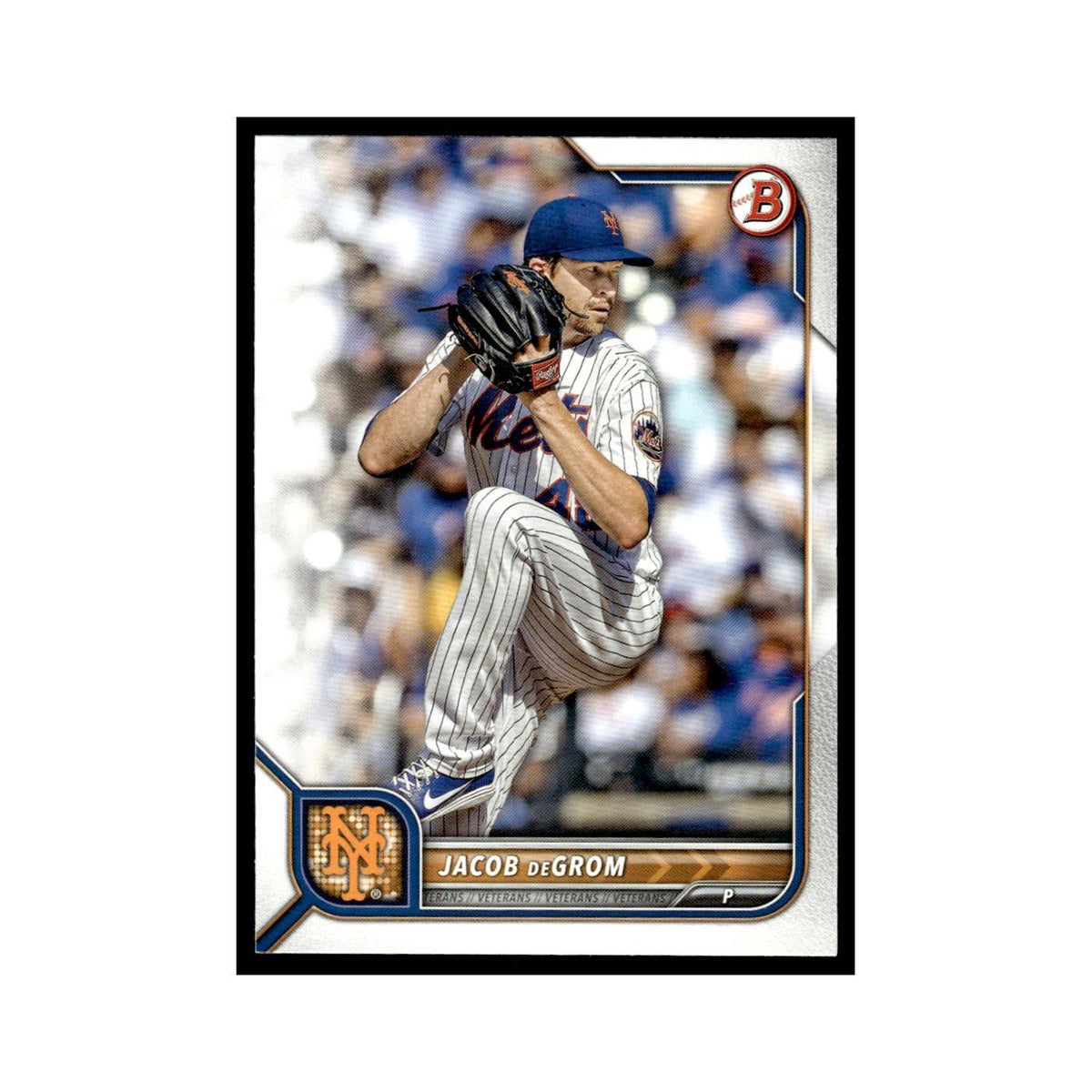 Jacob deGrom 2022 Bowman #7 New York Mets Baseball Card NM