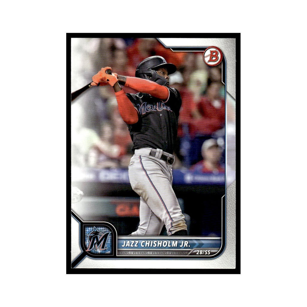 Jazz Chisholm Jr. 2022 Bowman #4 Miami Marlins Baseball Card NM