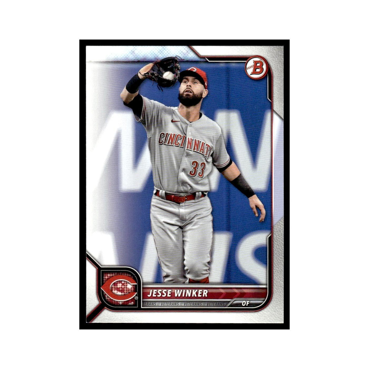 Jesse Winker 2022 Bowman #97 Cincinnati Reds Baseball Card NM