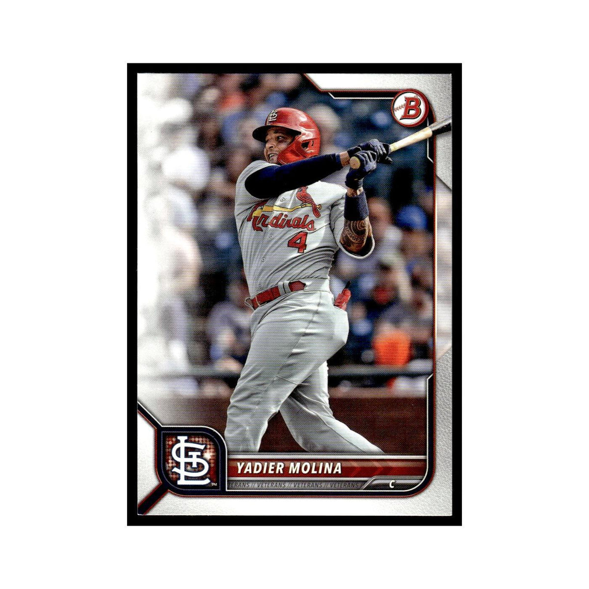 Yadier Molina 2022 Bowman #92 St. Louis Cardinals Baseball Card NM