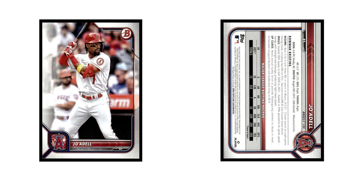 Jo Adell 2022 Bowman #85 Los Angeles Angels Baseball Card NM