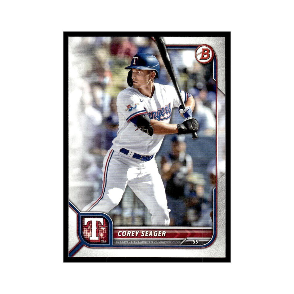 Corey Seager 2022 Bowman #38 Texas Rangers Baseball Card NM