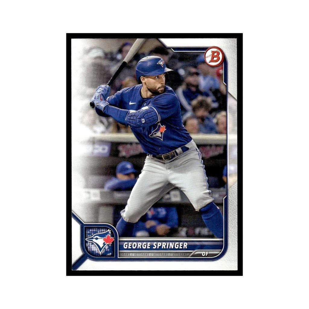 George Springer 2022 Bowman #63 Toronto Blue Jays Baseball Card NM