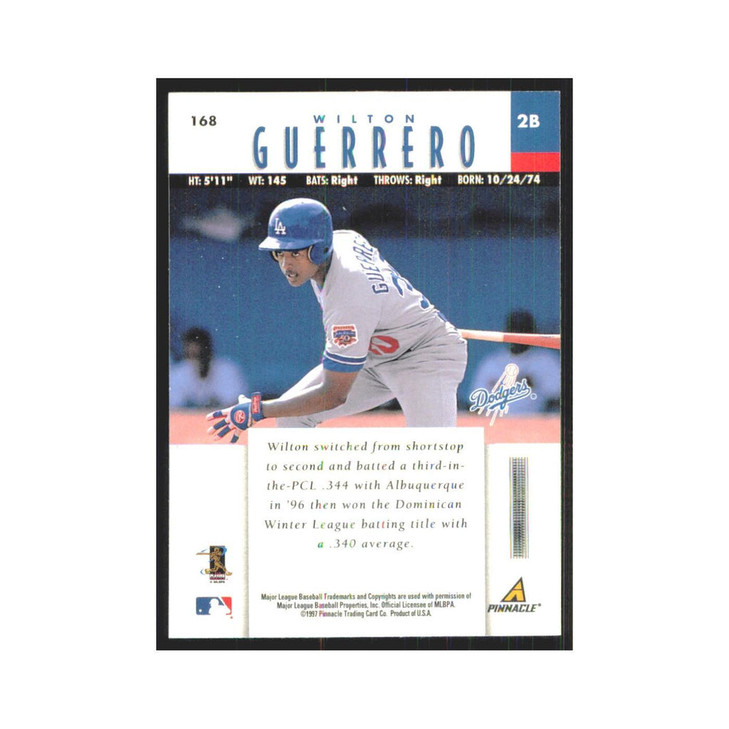 1997 Pinnacle Wilton Guerrero RC Dodgers #168