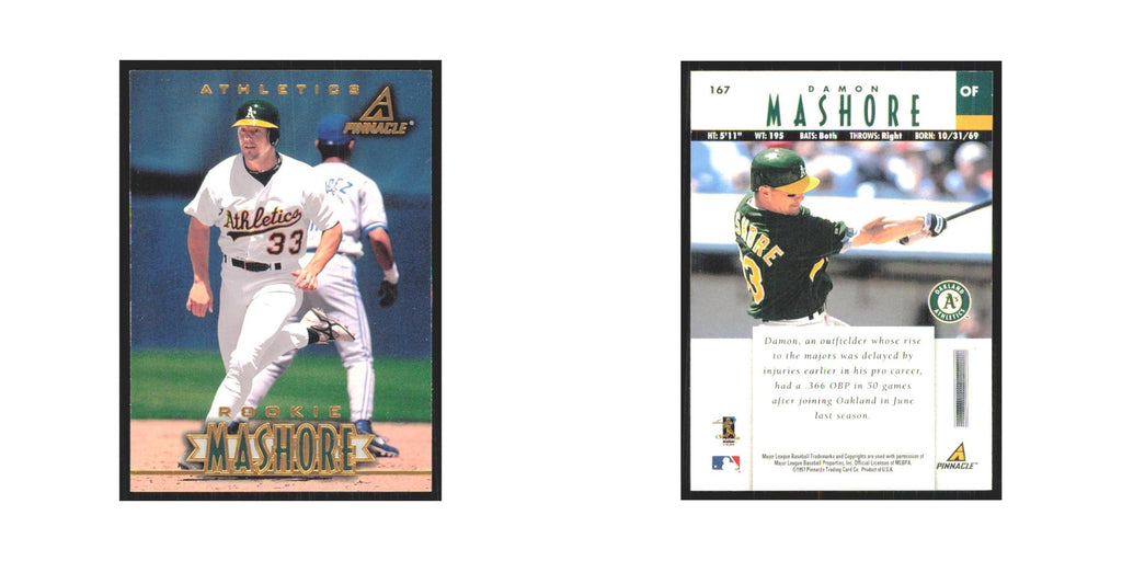 1997 Pinnacle Damon Mashore RC Athletics #167
