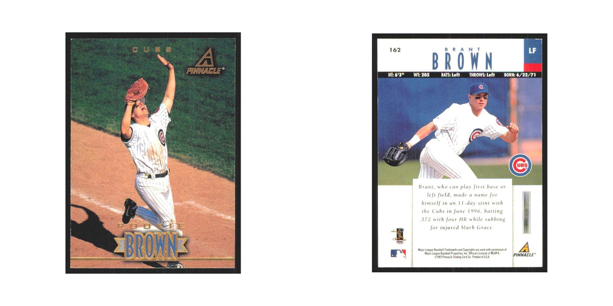 1997 Pinnacle Brant Brown RC Cubs #162