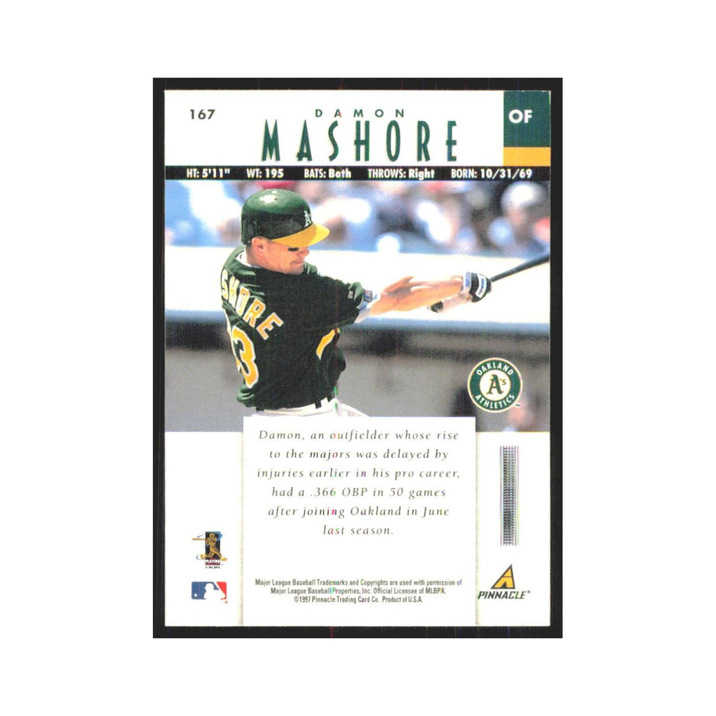 1997 Pinnacle Damon Mashore Athletics #167