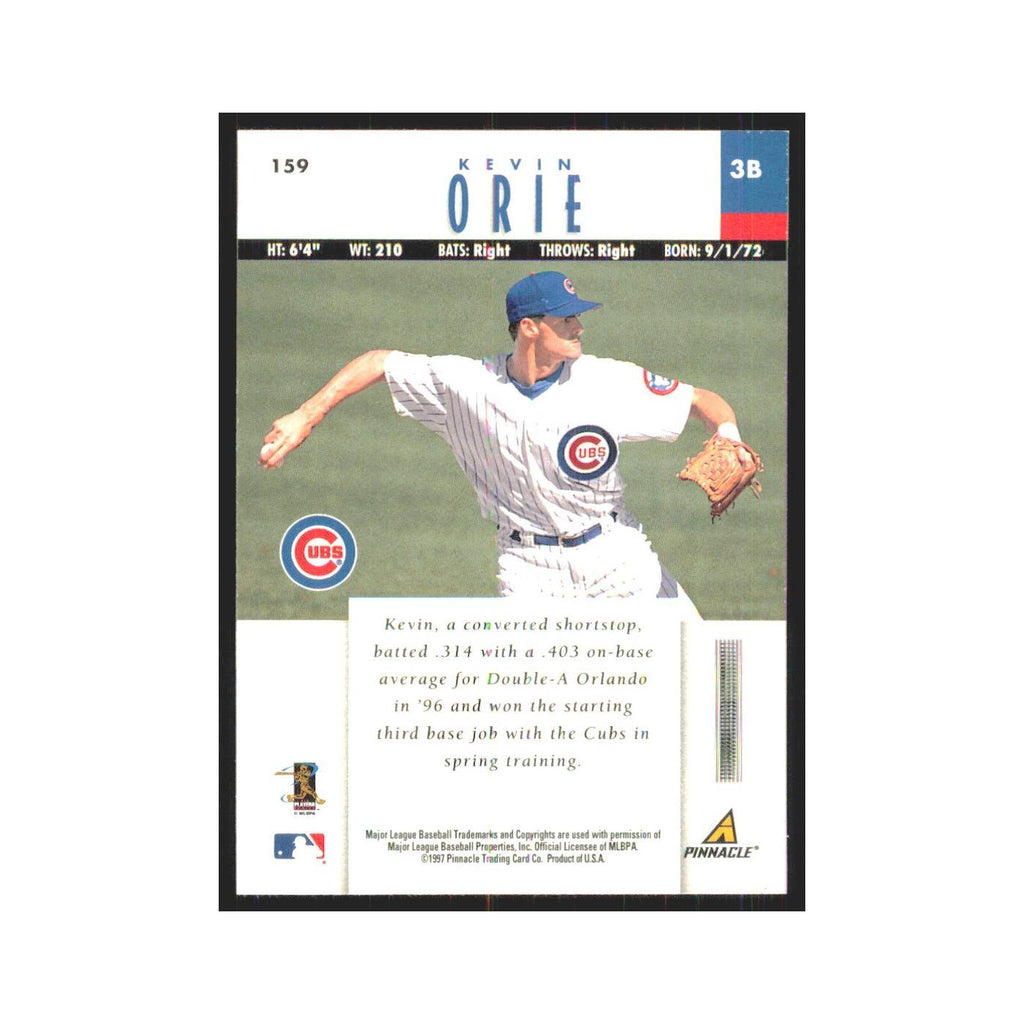 1997 Pinnacle Kevin Orie RC Cubs #159