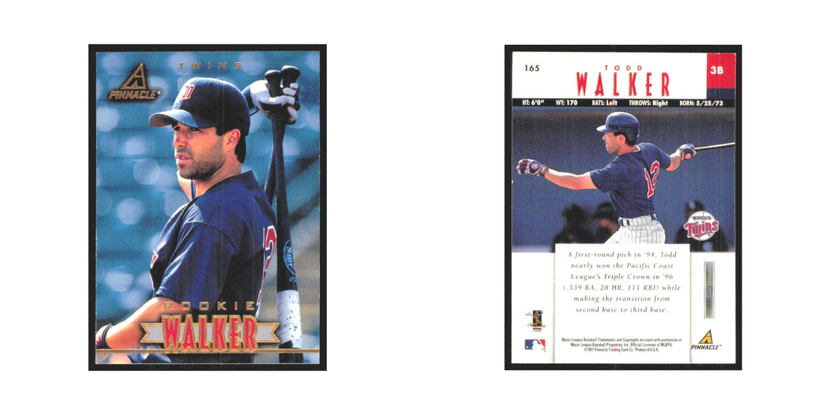 1997 Pinnacle Todd Walker RC Twins #165