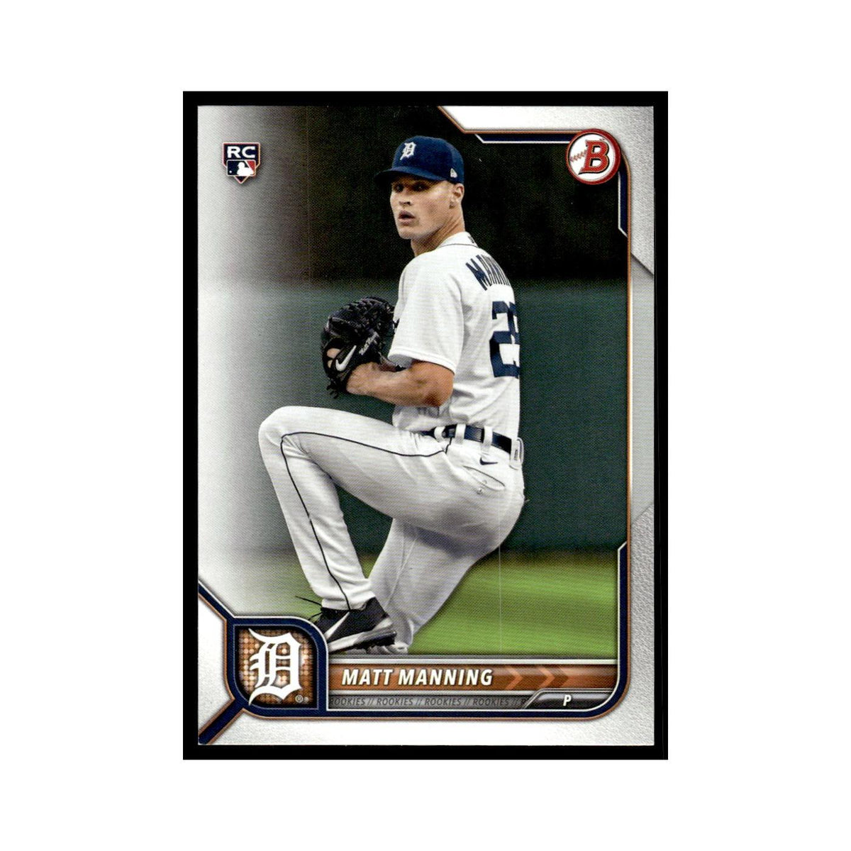Matt Manning Rookie 2022 Bowman #58 Detroit Tigers Baseball Card NM