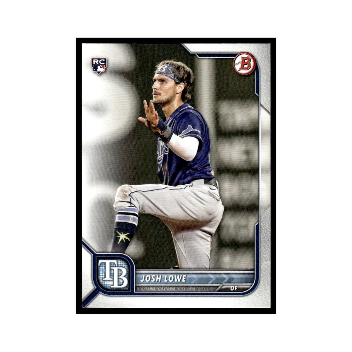 Josh Lowe Rookie 2022 Bowman #33 Tampa Bay Rays Baseball Card NM