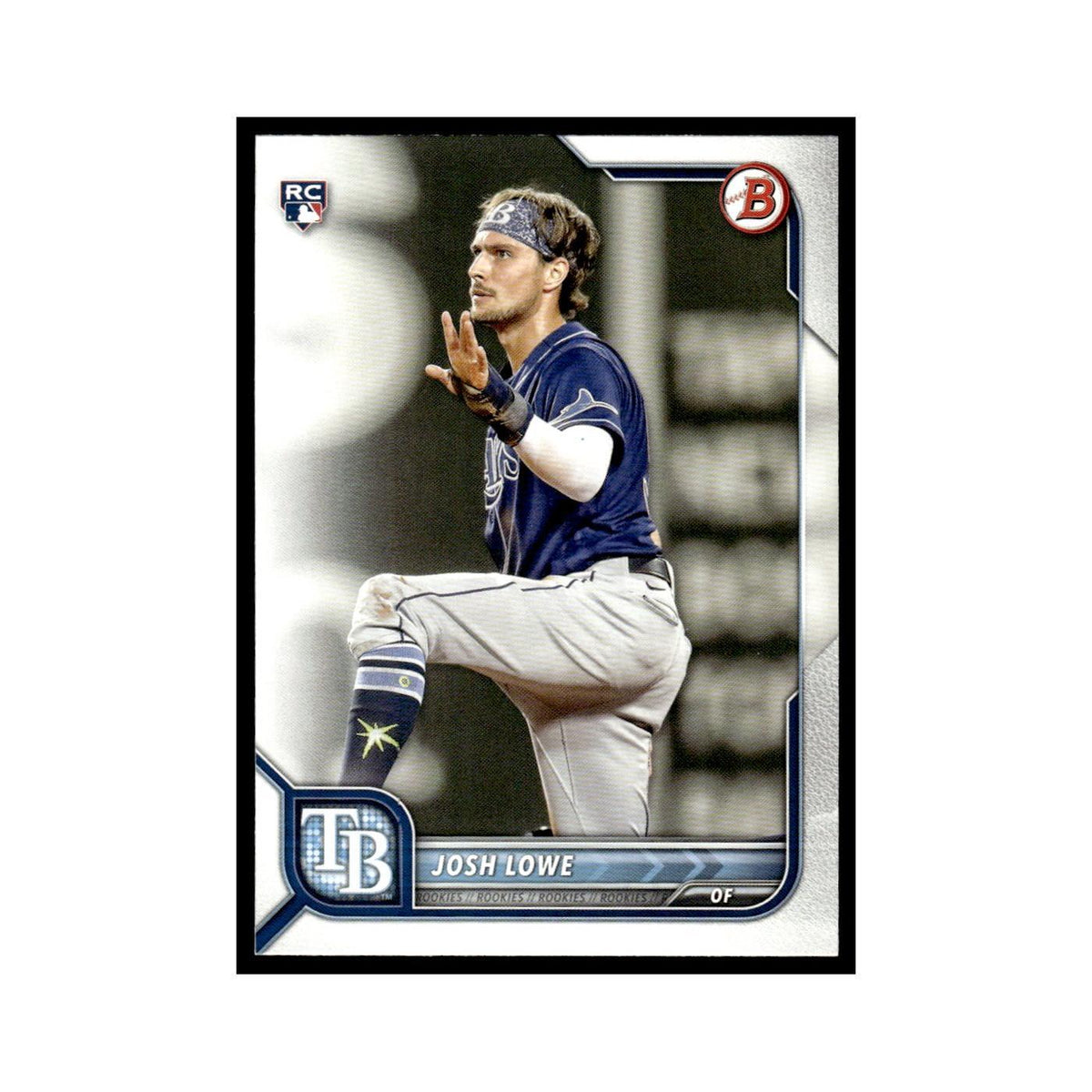 Josh Lowe Rookie 2022 Bowman #33 Tampa Bay Rays Baseball Card NM