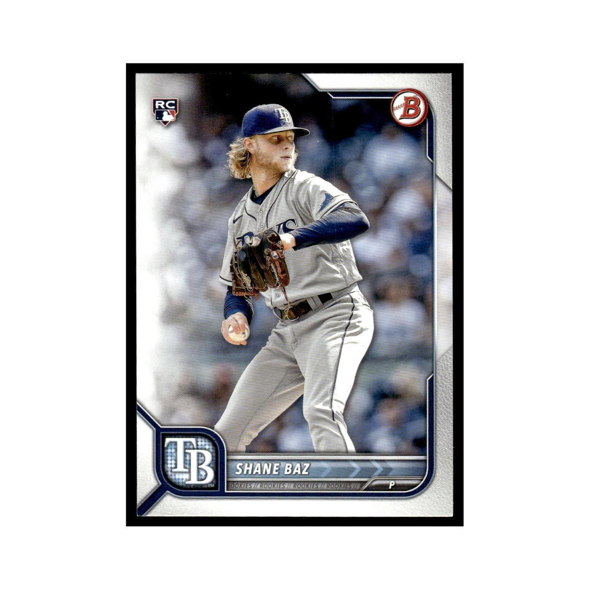 Shane Baz Rookie 2022 Bowman #90 Tampa Bay Rays Baseball Card NM