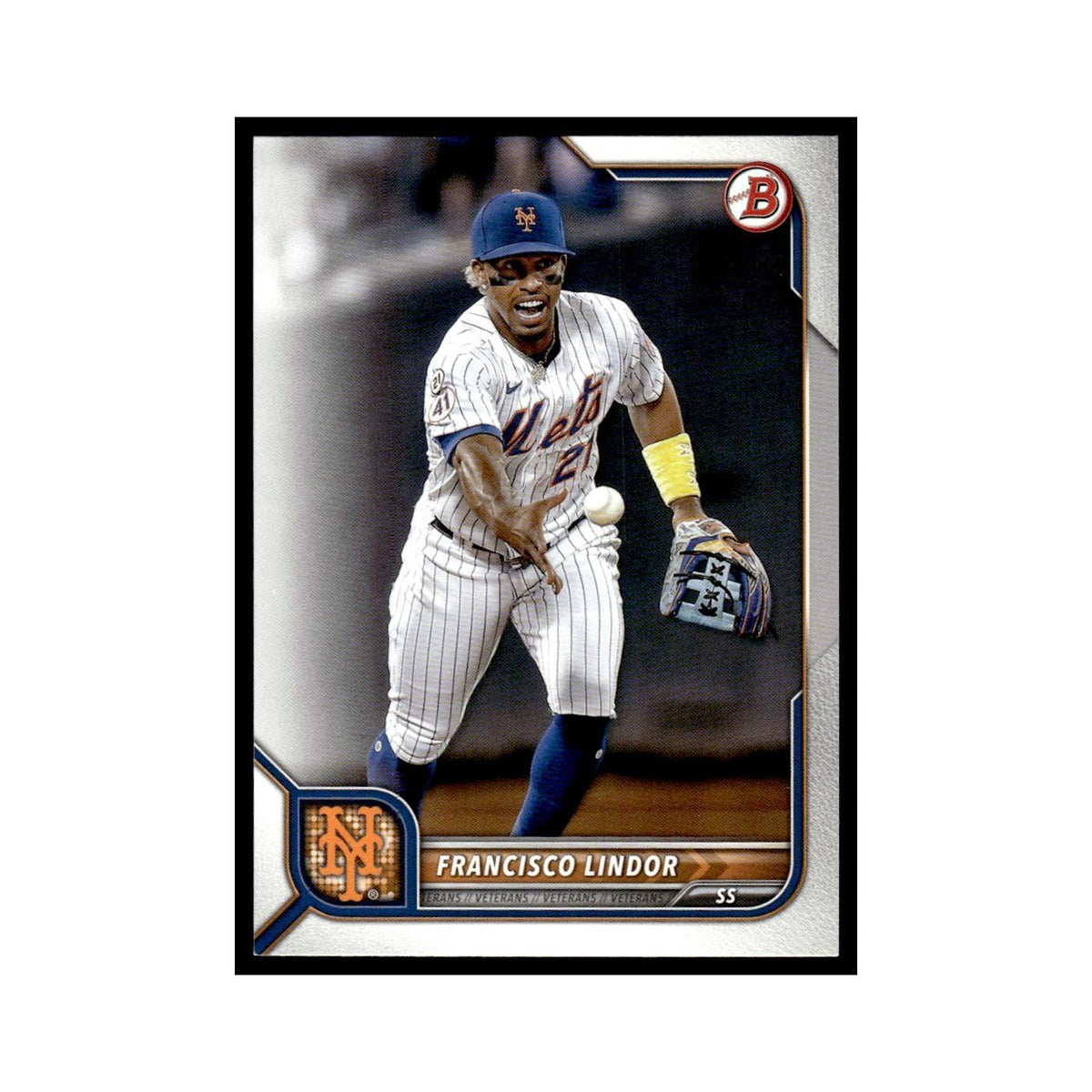 Francisco Lindor 2022 Bowman #47 New York Mets Baseball Card NM