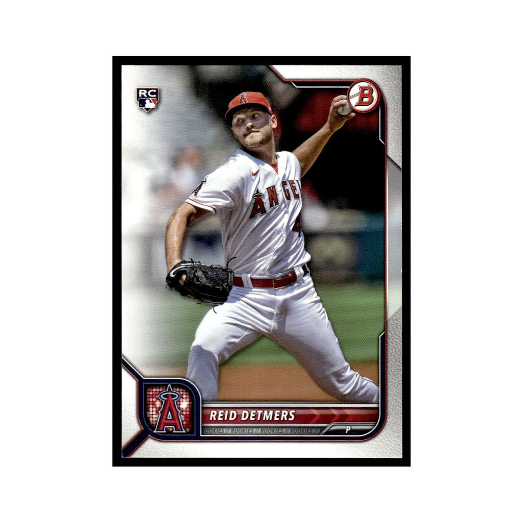 Reid Detmers Rookie 2022 Bowman #44 Los Angeles Angels Baseball Card NM