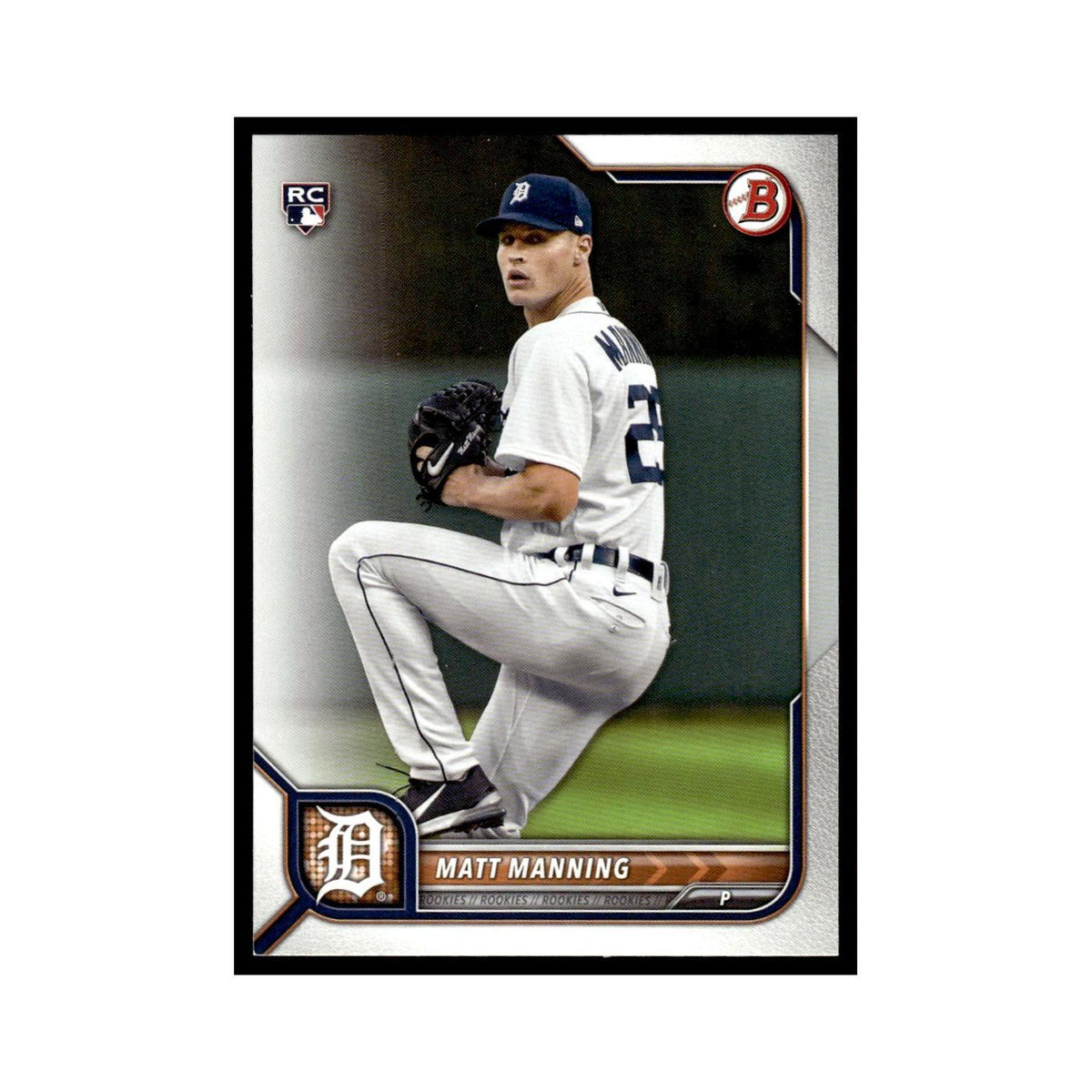 Matt Manning Rookie 2022 Bowman #58 Detroit Tigers Baseball Card NM