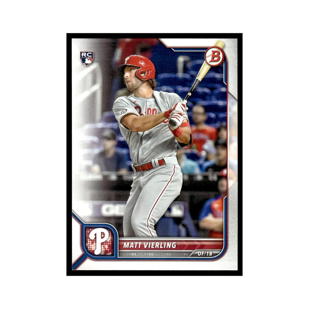 Matt Vierling Rookie 2022 Bowman #89 Philadelphia Phillies Baseball Card NM