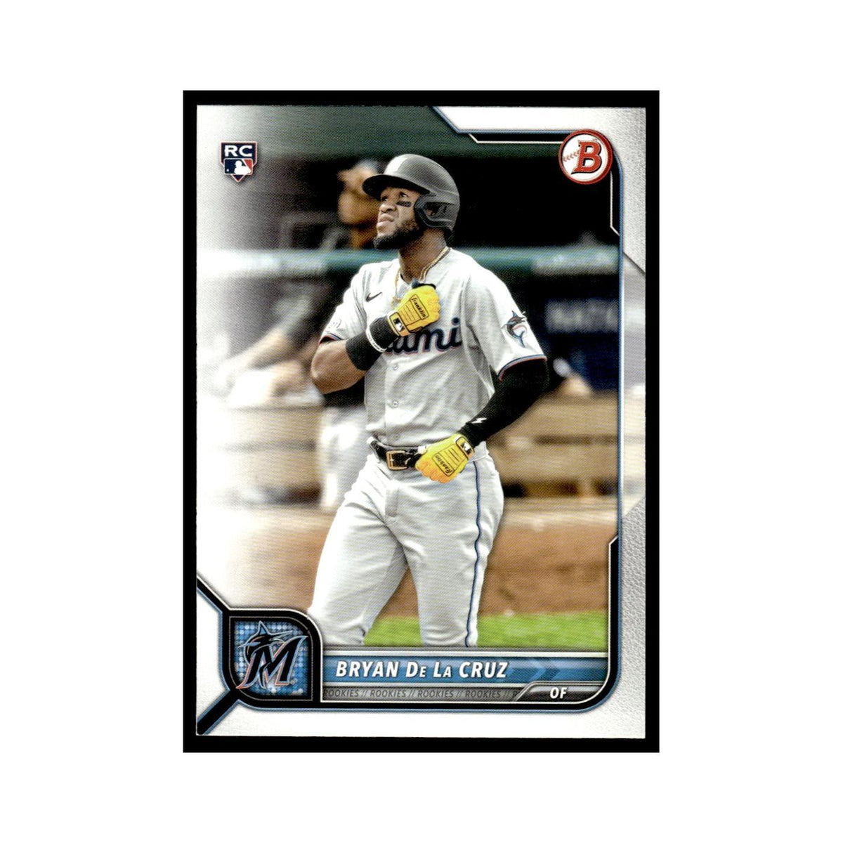 Bryan De La Cruz Rookie 2022 Bowman #88 Miami Marlins Baseball Card NM