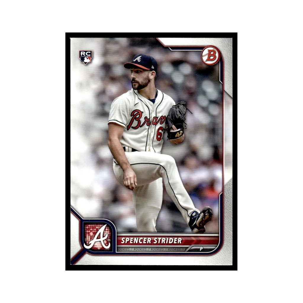 Spencer Strider Rookie 2022 Bowman #41 Atlanta Braves Baseball Card NM