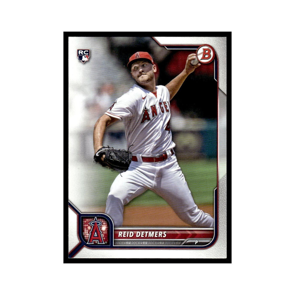 Reid Detmers Rookie 2022 Bowman #44 Los Angeles Angels Baseball Card NM