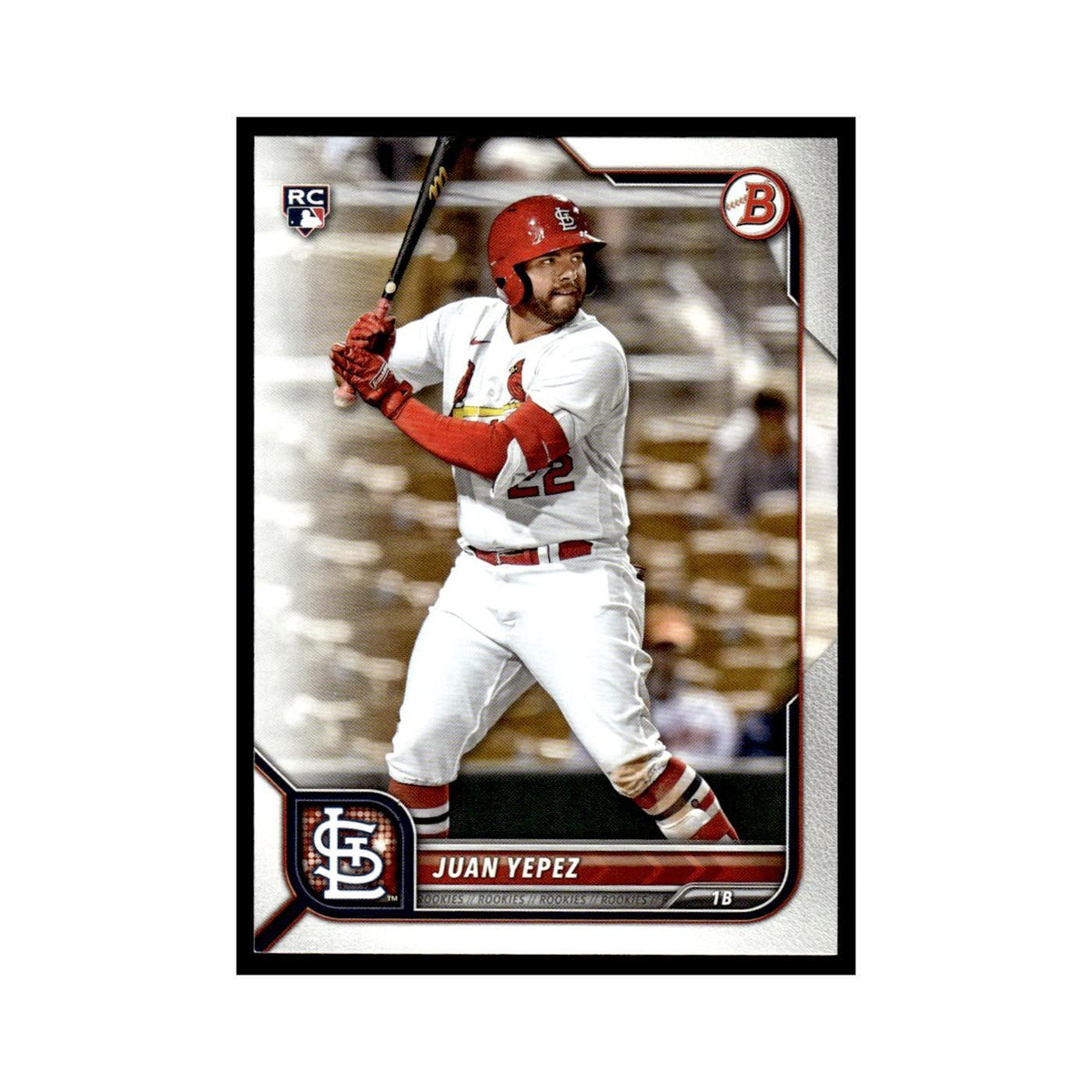 Juan Yepez Rookie 2022 Bowman #24 St. Louis Cardinals Baseball Card NM