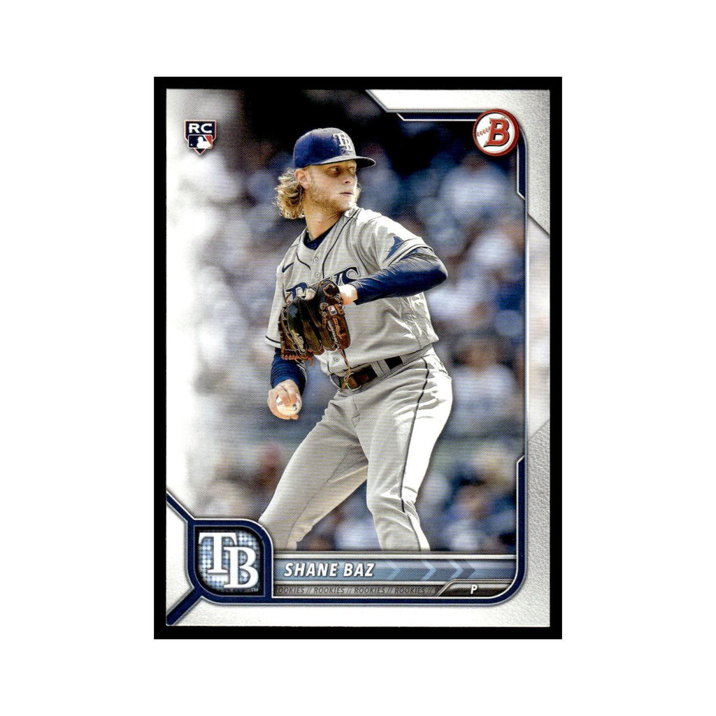 Shane Baz Rookie 2022 Bowman #90 Tampa Bay Rays Baseball Card NM
