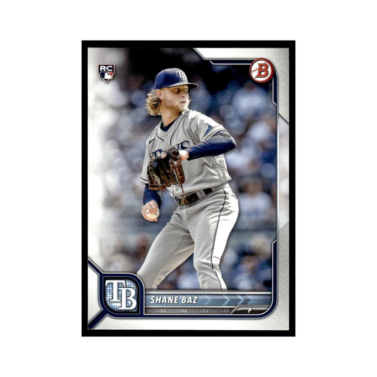 Shane Baz Rookie 2022 Bowman #90 Tampa Bay Rays Baseball Card NM