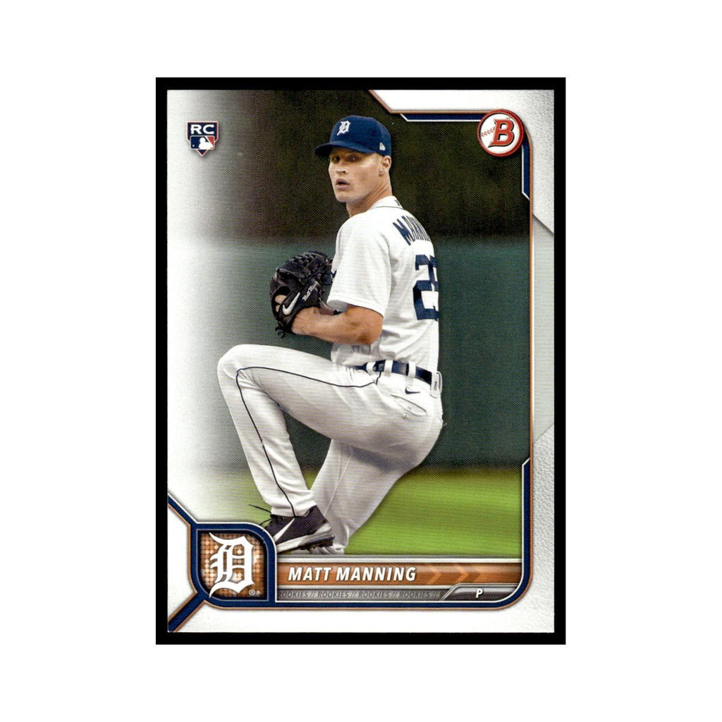 Matt Manning Rookie 2022 Bowman #58 Detroit Tigers Baseball Card NM