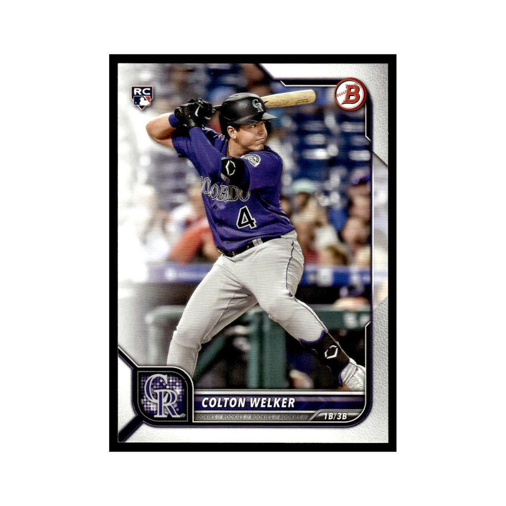 Colton Welker Rookie 2022 Bowman #23 Colorado Rockies Baseball Card NM