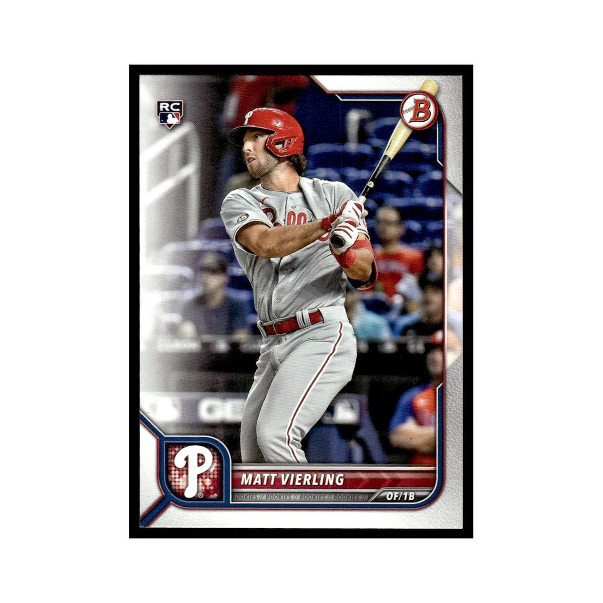 Matt Vierling Rookie 2022 Bowman #89 Philadelphia Phillies Baseball Card NM