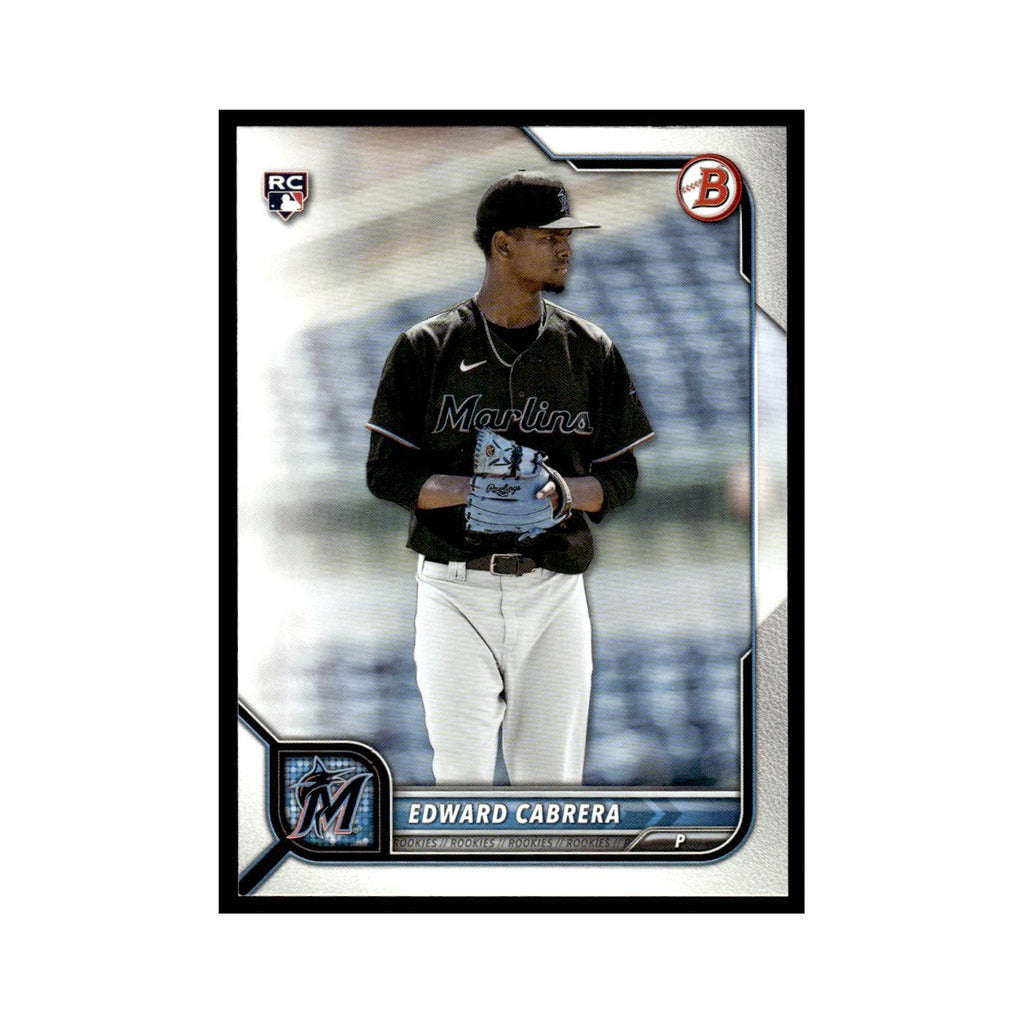 Edward Cabrera Rookie 2022 Bowman #78 Miami Marlins Baseball Card NM