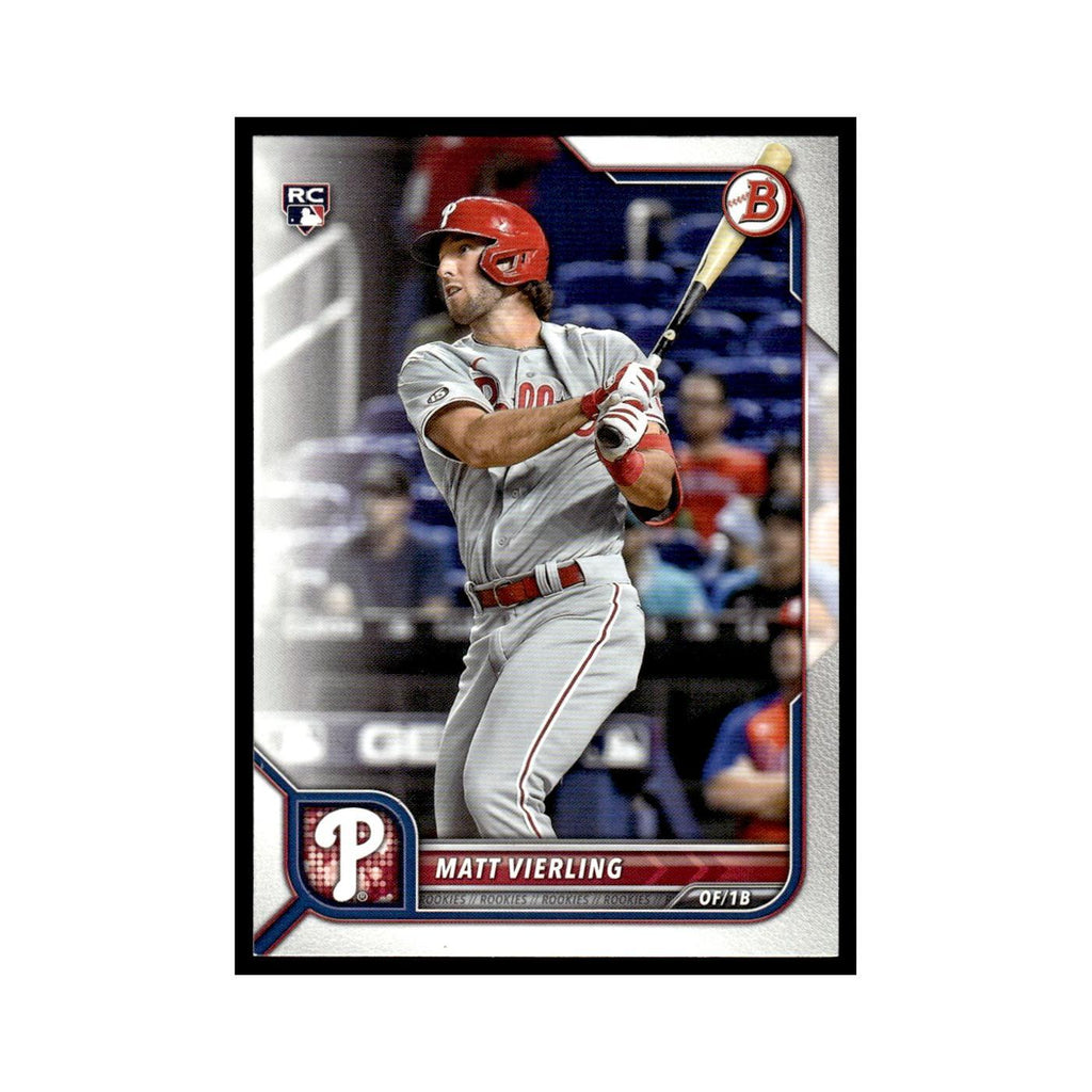 Matt Vierling Rookie 2022 Bowman #89 Philadelphia Phillies Baseball Card NM
