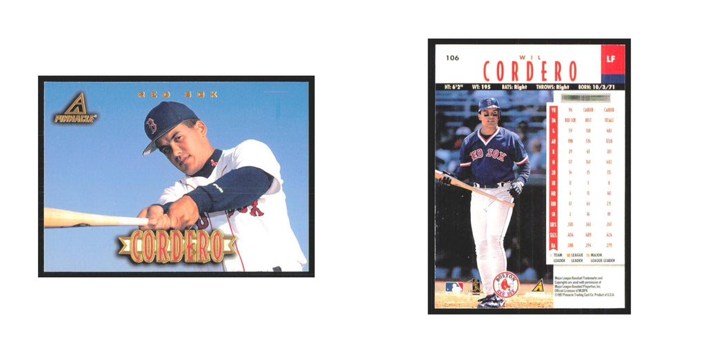 1997 Pinnacle Wil Cordero Red Sox #106
