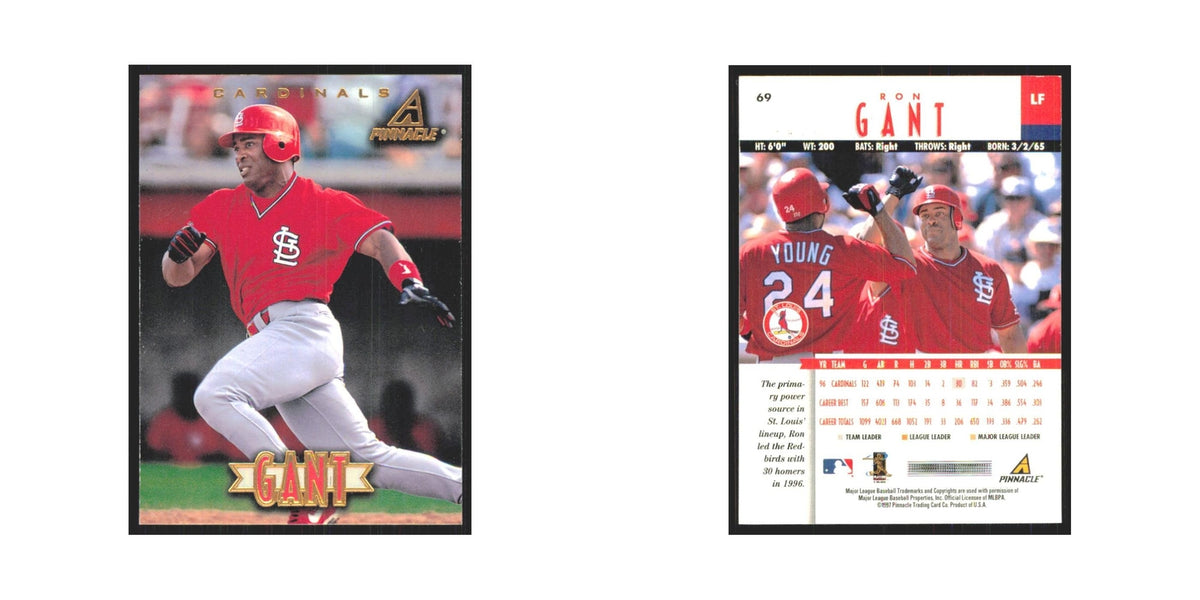 1997 Pinnacle Ron Gant Cardinals #69