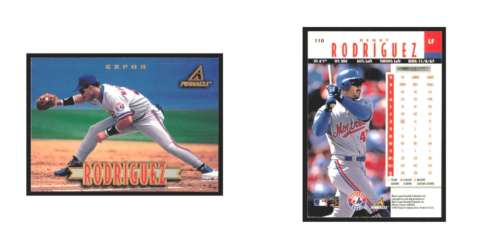 1997 Pinnacle Henry Rodriguez Montreal Expos #110