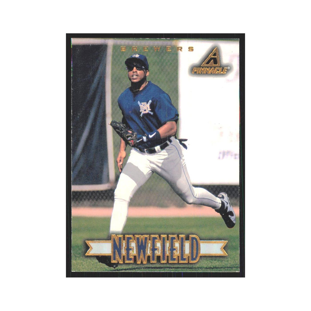 1997 Pinnacle Marc Newfield Brewers #86