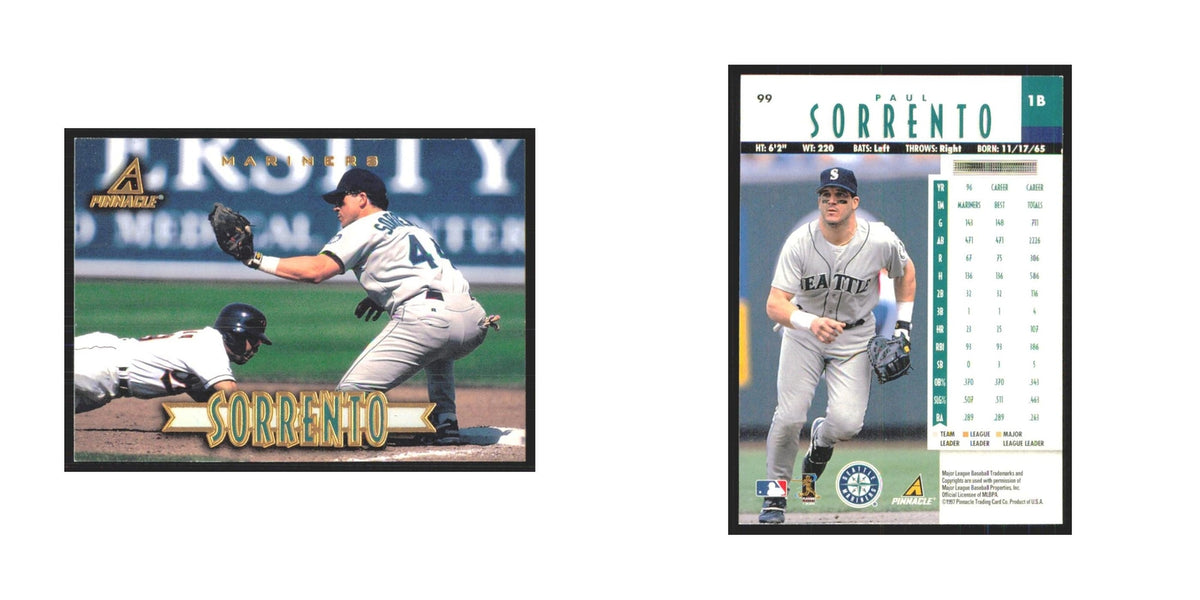 1997 Pinnacle Paul Sorrento Mariners #99