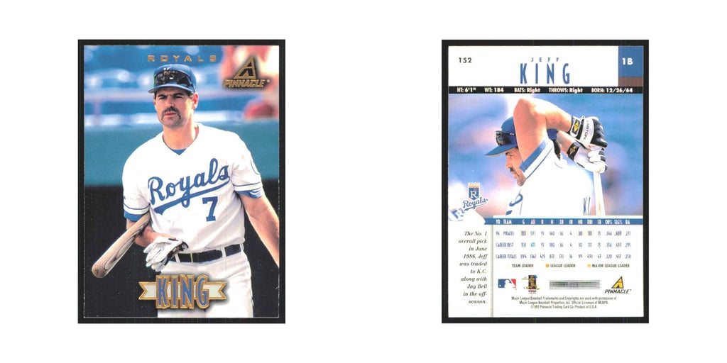1997 Pinnacle Jeff King Royals #152