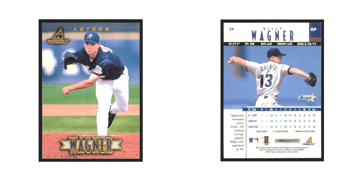 1997 Pinnacle Billy Wagner Astros #34
