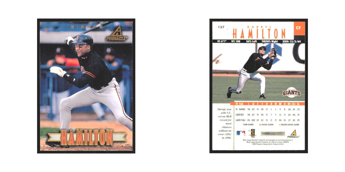 1997 Pinnacle Darryl Hamilton Giants #157