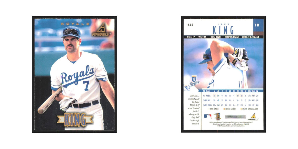 1997 Pinnacle Jeff King Royals #152