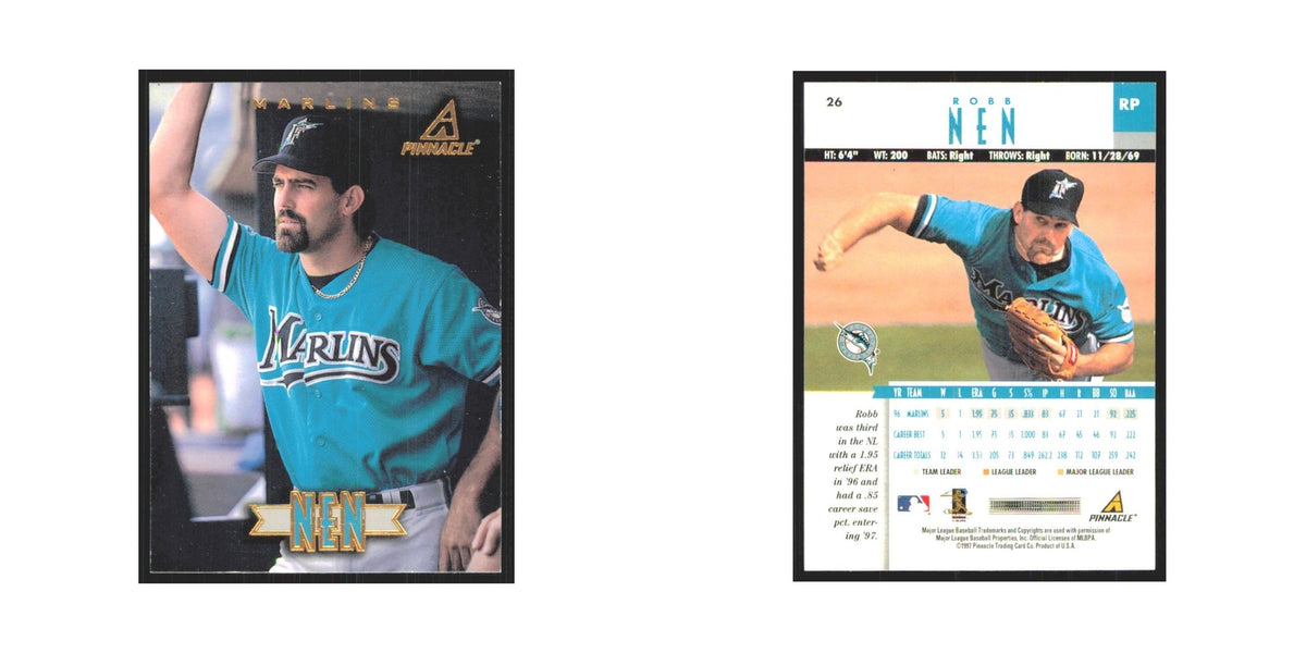 1997 Pinnacle Robb Nen Florida Marlins #26