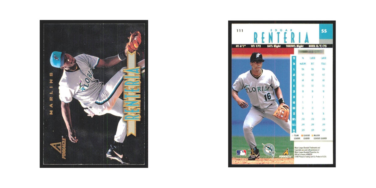 1997 Pinnacle Edgar Renteria Florida Marlins #111