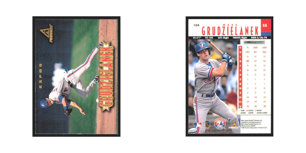 1997 Pinnacle Mark Grudzielanek Montreal Expos #104