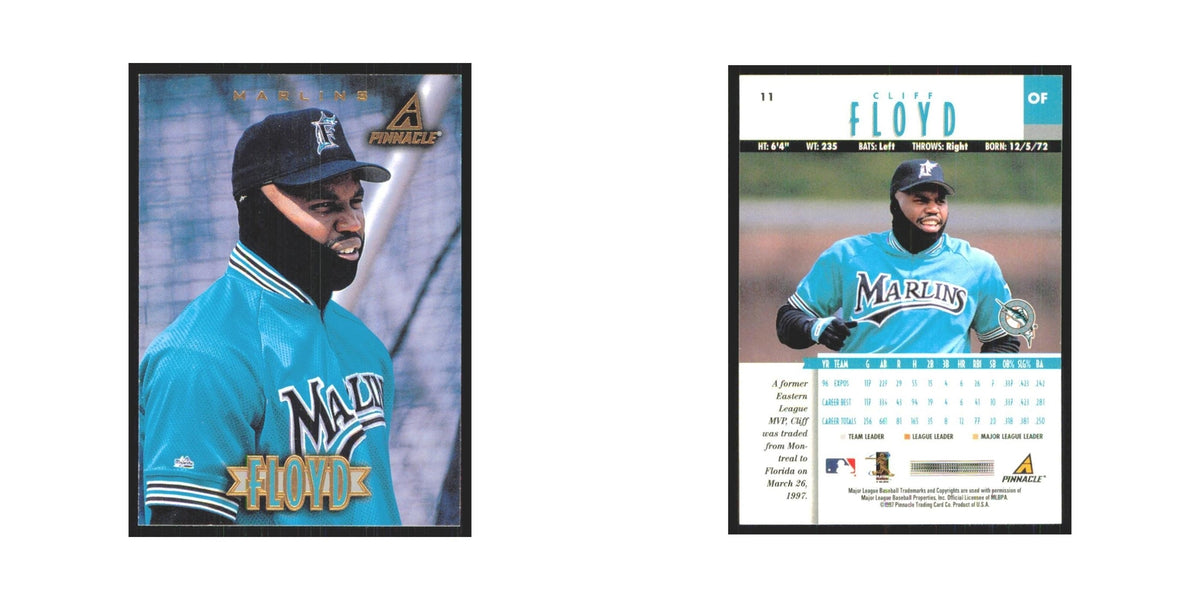 1997 Pinnacle Cliff Floyd Florida Marlins #11