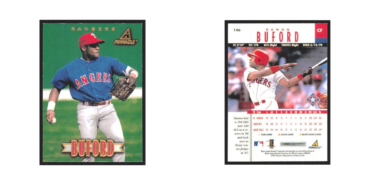 1997 Pinnacle Damon Buford Rangers #146